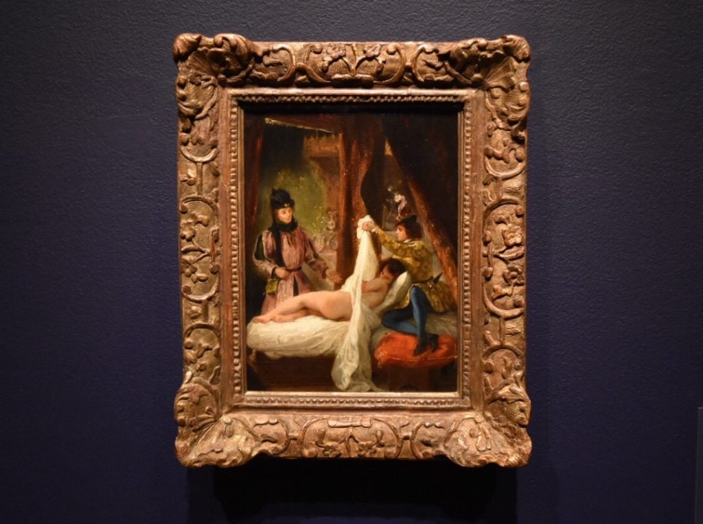 Eugène Delacroix, <em>Duke of Orleans Showing His Lover</em> (ca. 1825-26). Image courtesy Ben Davis.