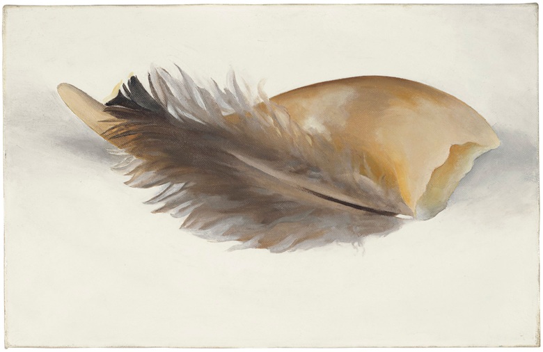 Georgia O'Keeffe, <em>Horn and Feather</em> (1937). Courtesy of Christie's New York.