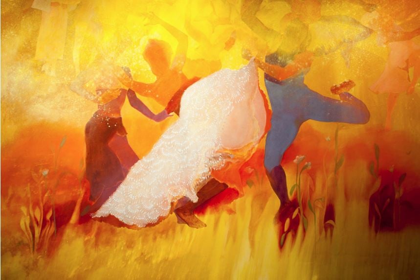 Firelei Báez, <em>magnitude and bond</em> [detail] (2018). Image courtesy the artist and Kavi Gupta Gallery.