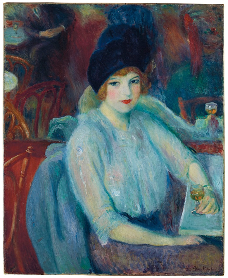 William James Glackens, <em>Cafe Lafayette (Portrait of Kay Laurell)</em>, 1914. Courtesy of Christie's New York.