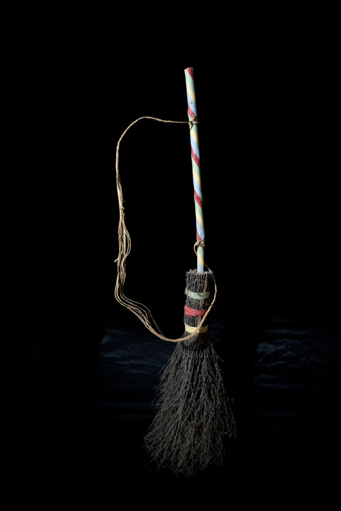 Broomstick belonging to Olga Hunt. Photo ©the Museum of Witchcraft, Boscastle, UK.