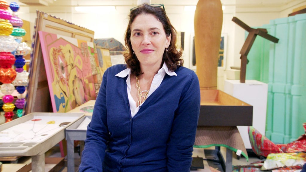 Art Agency, Partners co-founder and Sotheby's chairman and executive vice president Amy Cappellazzo in <i>The Price of Everything</i>. Image courtesy of HBO.
