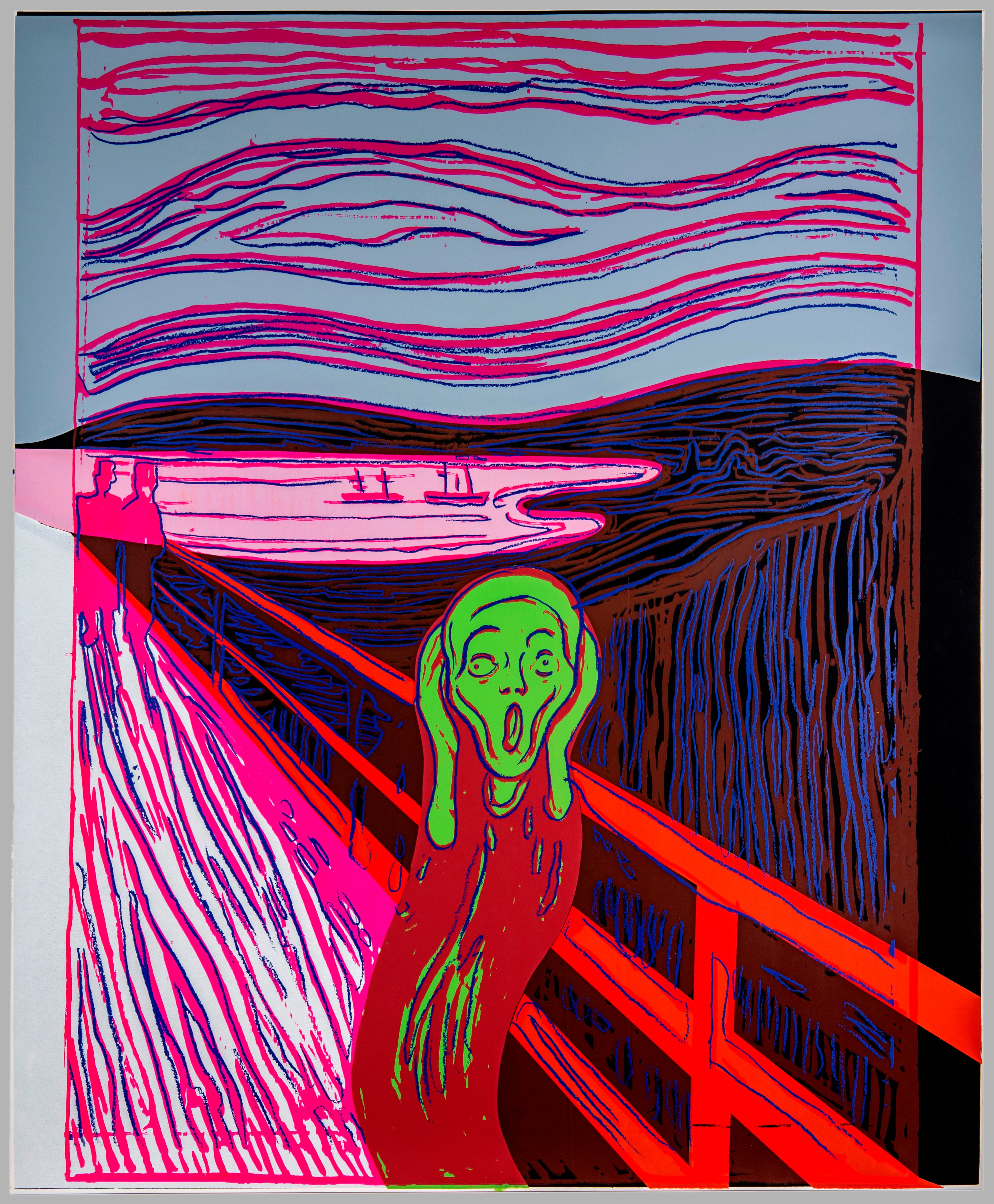 Andy Warhol, The Scream (After Munch), 1984. Courtesy of David Tunick, Inc.