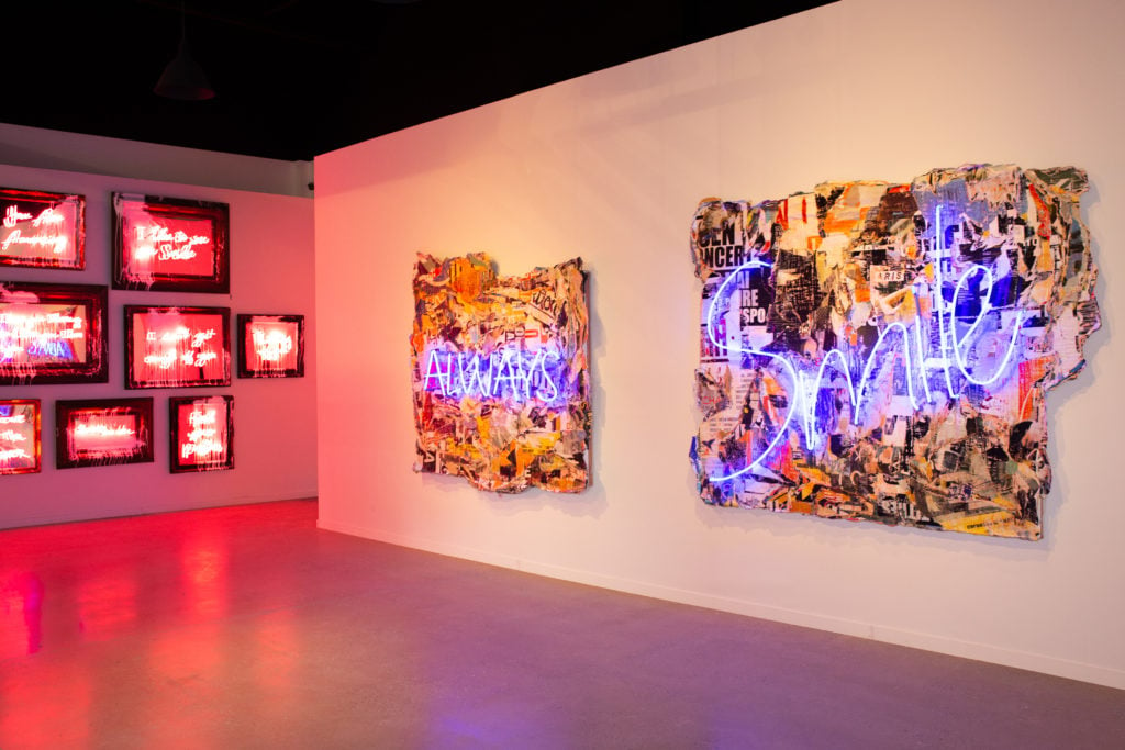 Installation view of "Mr. Brainwash X It's a Thing." Photo courtesy of BFA.