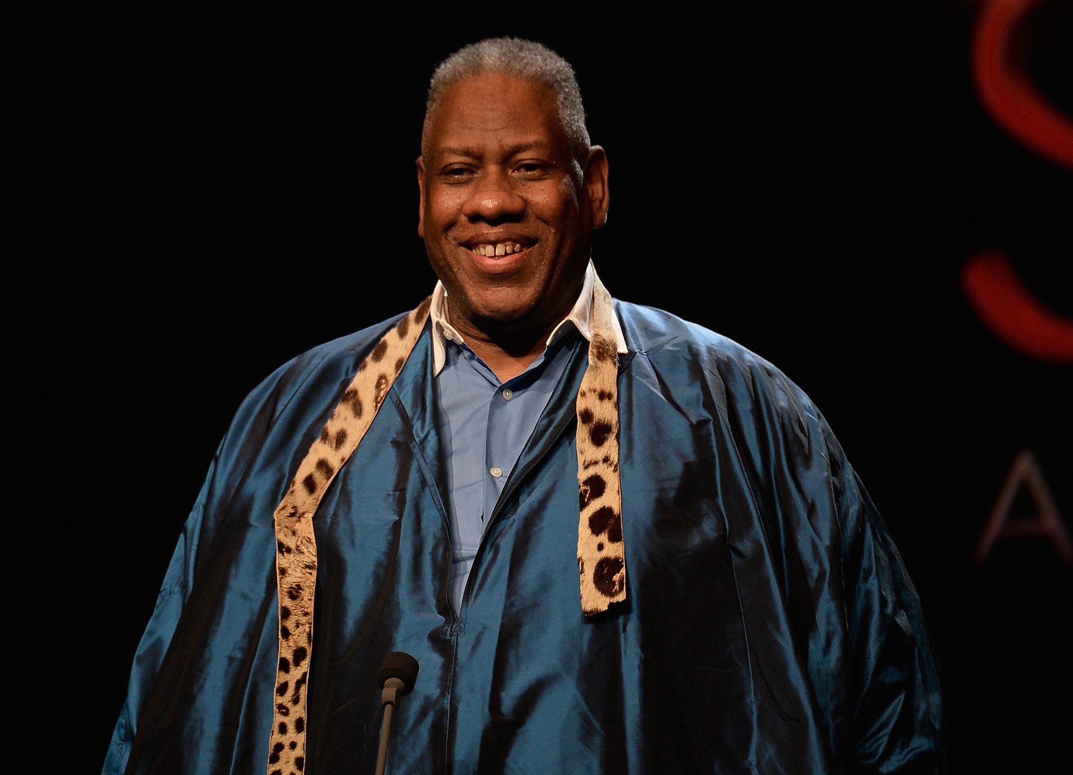 Andre Leon Talley. Photo by Frazer Harrison/Getty Images for Mercedes-Benz Fashion Week.