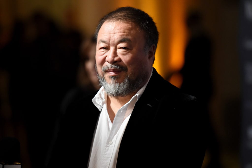 Artist Ai Weiwei. Photo by Nicholas Hunt/Getty Images for WSJ. Magazine Innovators Awards.