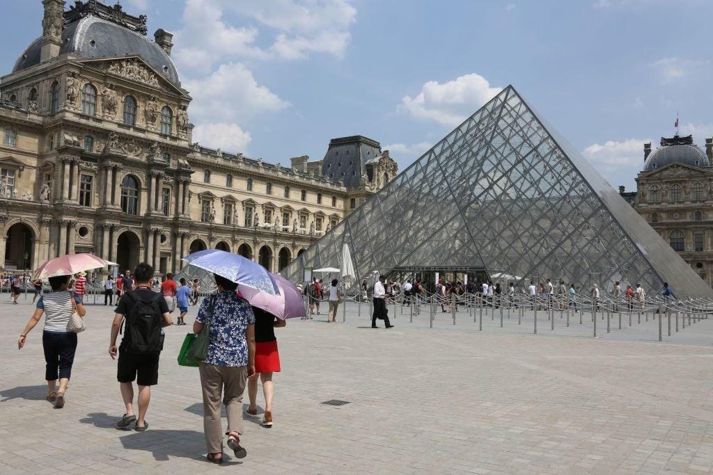 The Louvre Museum. Photo by Ludovic Marin/AFP/Getty Images.