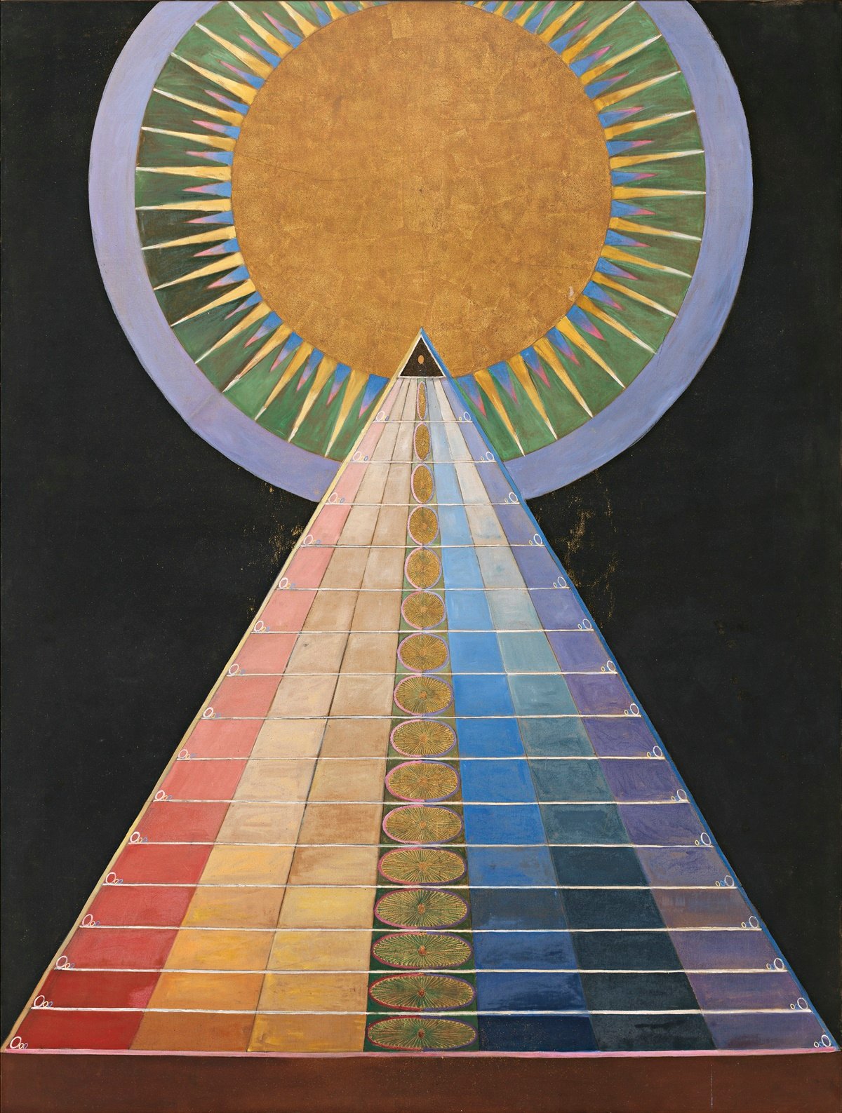 Hilma af Klint, Altarpiece, No. 1 (1915). © Stiftelsen Hilma af Klints Verk.