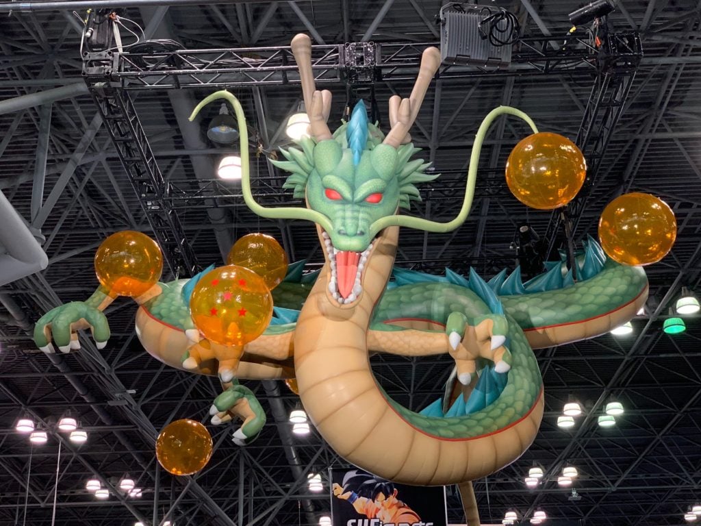 The Dragon Ball Z dragon at New York Comic Con. Photo by Sarah Cascone.