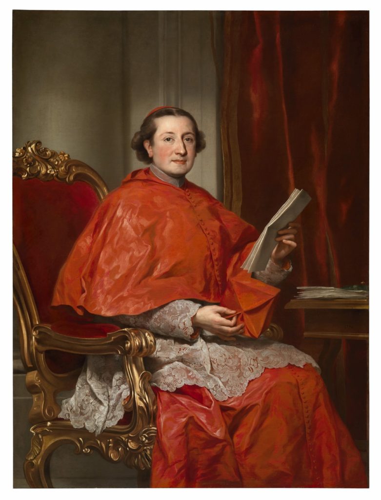 Anton Raphael Mengs, <i>Portrait of Cardinal Carlo Rezzonico</i> (1758). Courtesy Benappi Fine Art.