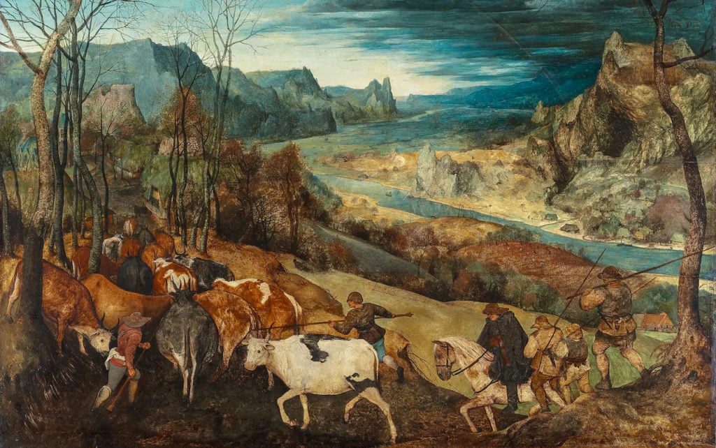 Pieter Bruegel the Elder, <EM>Return of the Herd</em> (1565). Courtesy of KHM-Museumsverband.