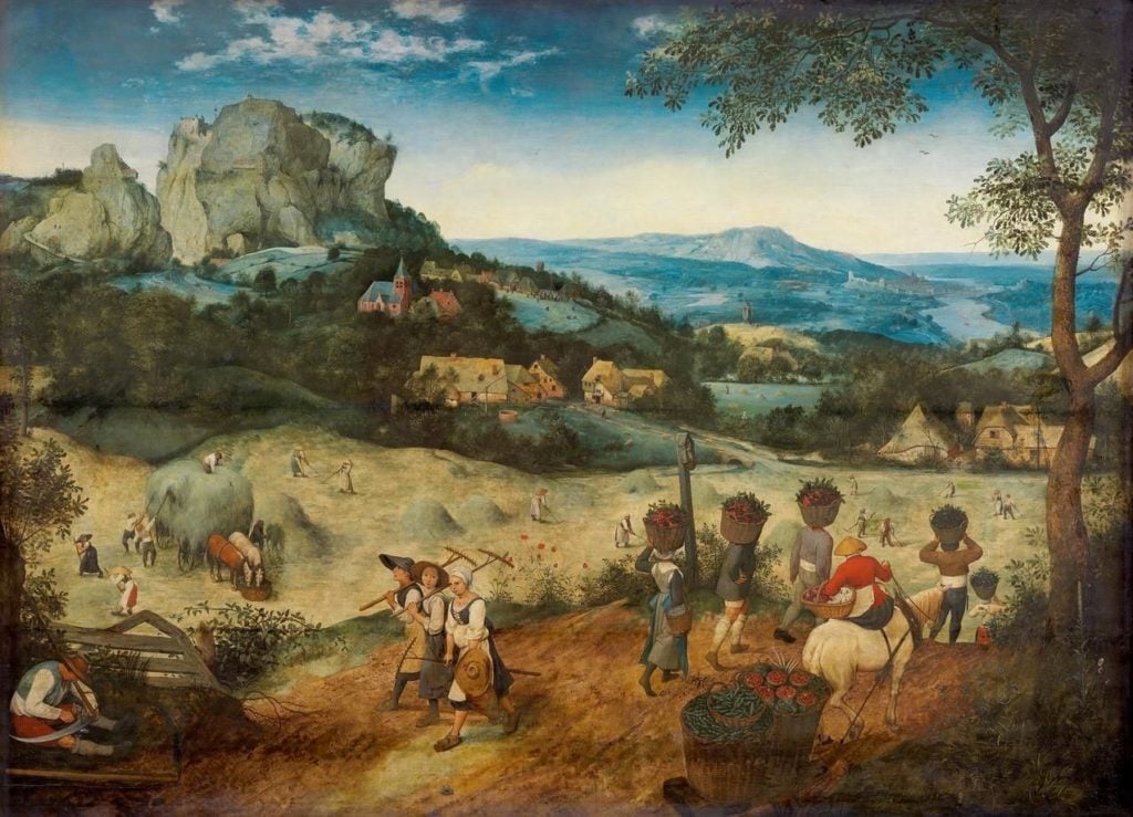 Pieter Bruegel the Elder, <em>The Haymaking</em> (1565). Courtesy of the Lobkowicz Collection, Prager Burg.