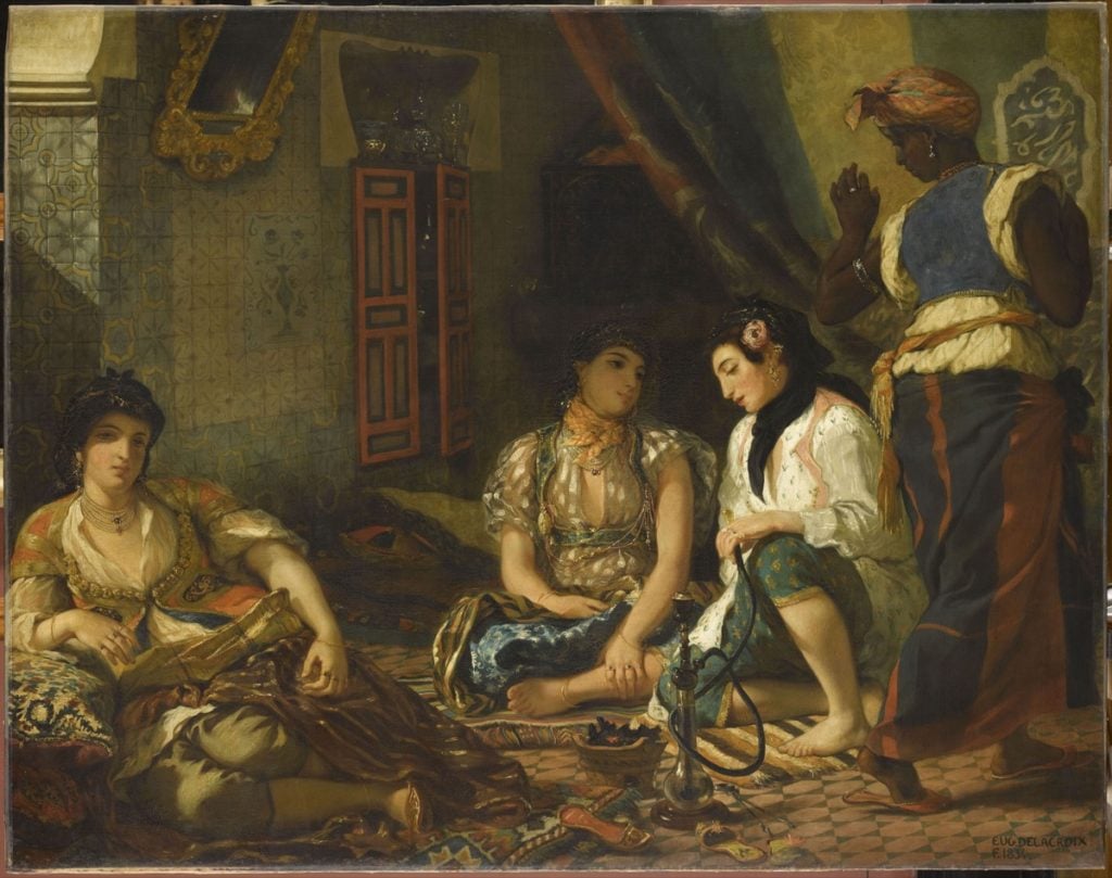 Eugène Delacroix, Women of Algiers in Their Apartment (1833–1834). Musée du Louvre, Paris. © RMN-Grand Palais (musée du Louvre) / Franck Raux.