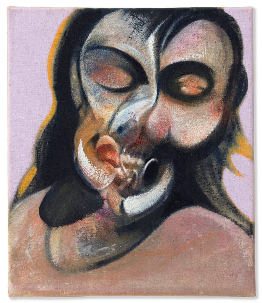 Francis Bacon, <i>Study of Henrietta Moraes Laughing</i> (1969). Courtesy Christie's Images Ltd.
