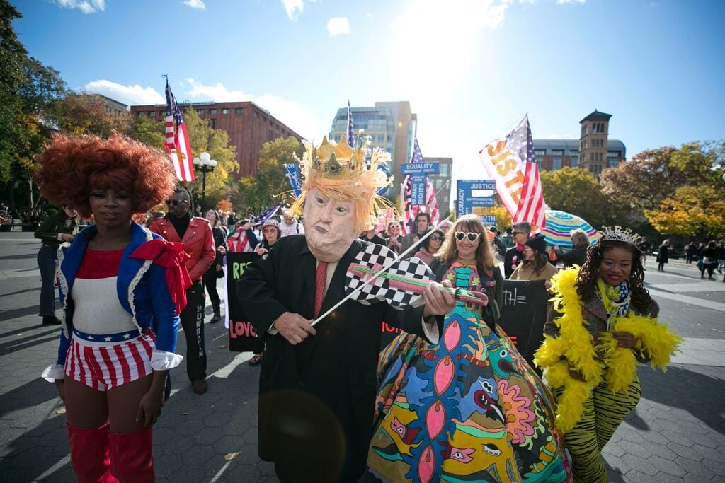 Michele Pred's We Vote Parade. Photo by Pontus Hook.