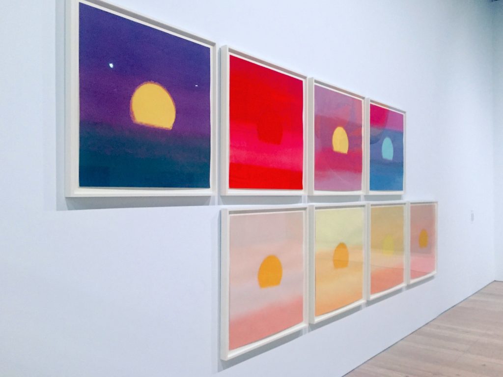 Two portfolios of Andy Warhol's "Sunset" works (1972). Image courtesy Ben Davis.