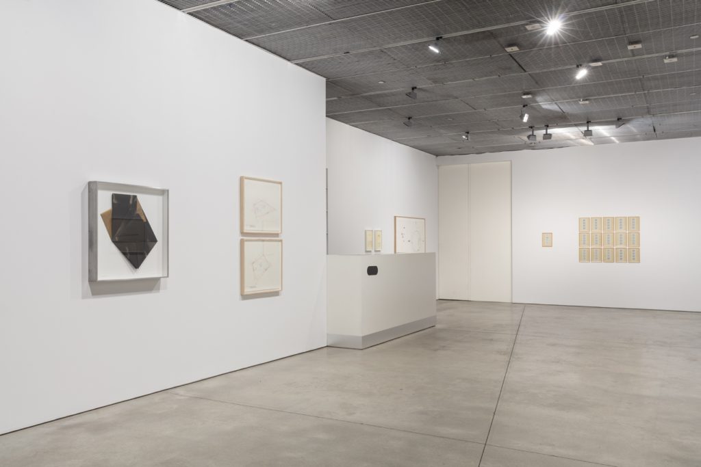 Installation view of "Drawing Space: 1970–1983" at David Nolan Gallery. Photo courtesy of David Nolan Gallery. 