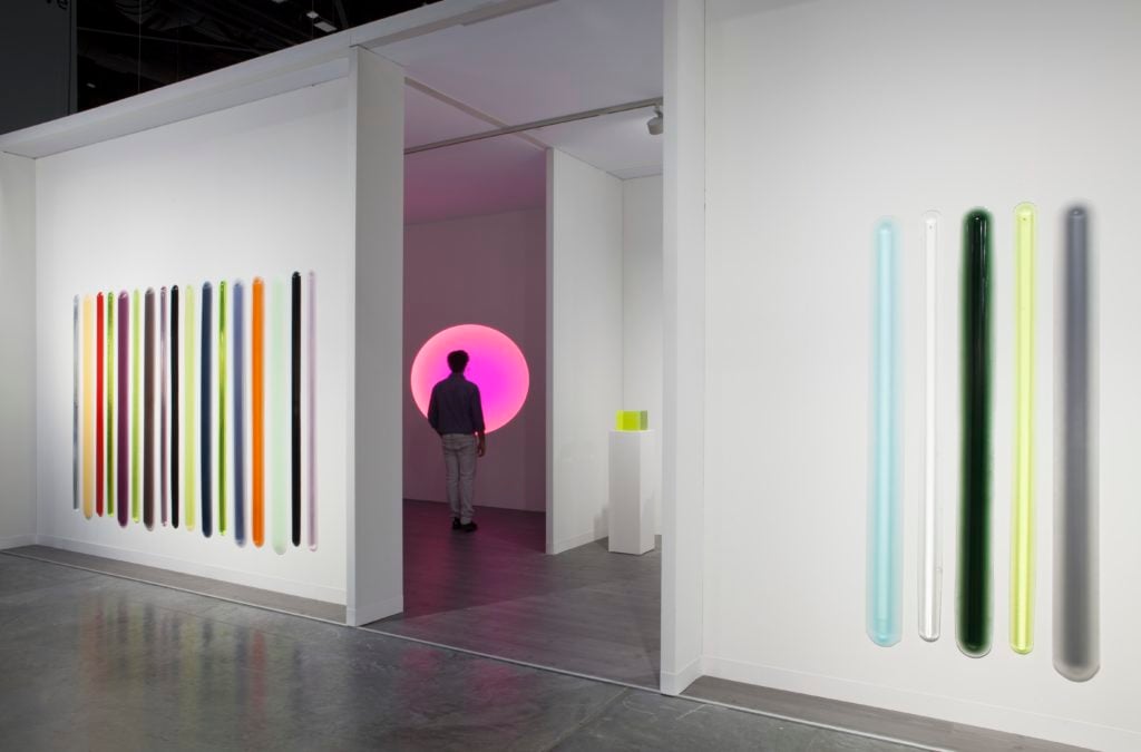 Installation view of Pace' booth at Art Basel Miami Beach 2018. Photography courtesy Pace Gallery. 