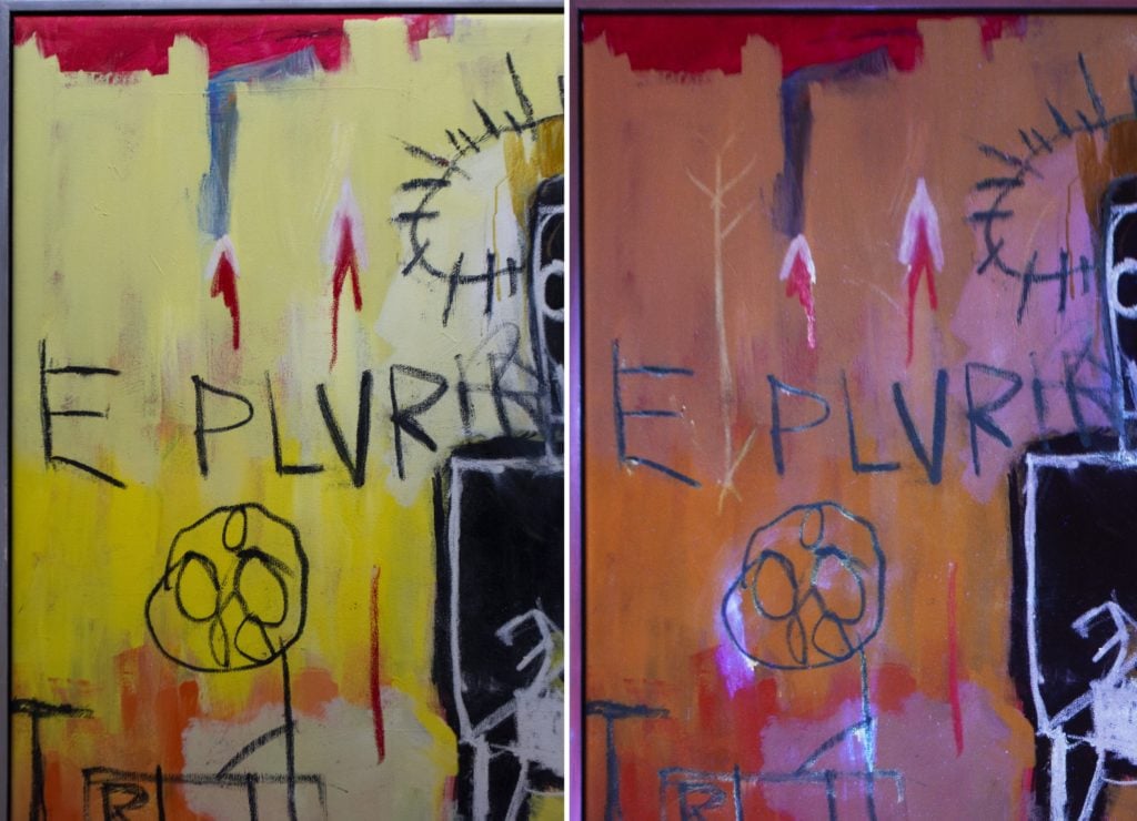 Basquiat Hid Secret Drawings in His Work Using Invisible UV Paint
