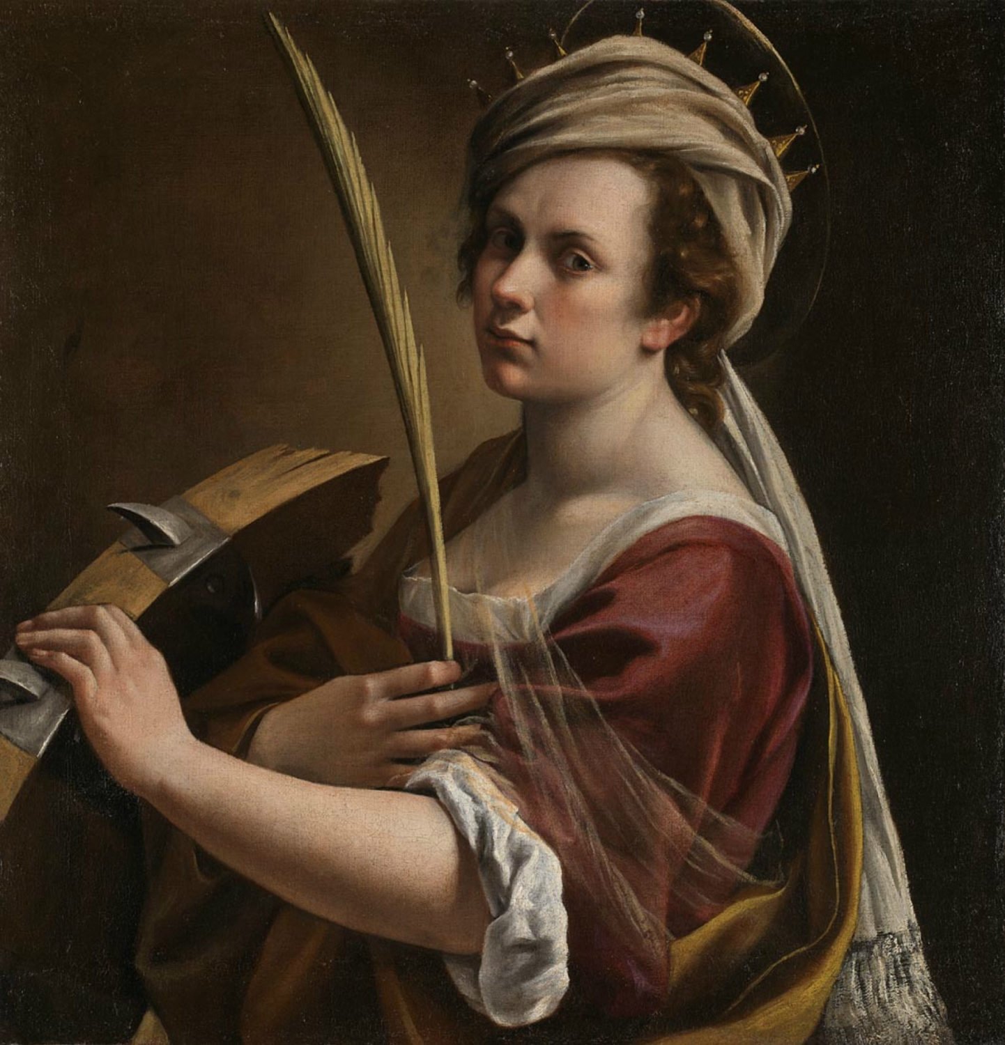 Artemisia Gentileschi, Self-Portrait as Saint Catherine of Alexandria (c. 1615–17). Courtesy of the National Gallery, London.