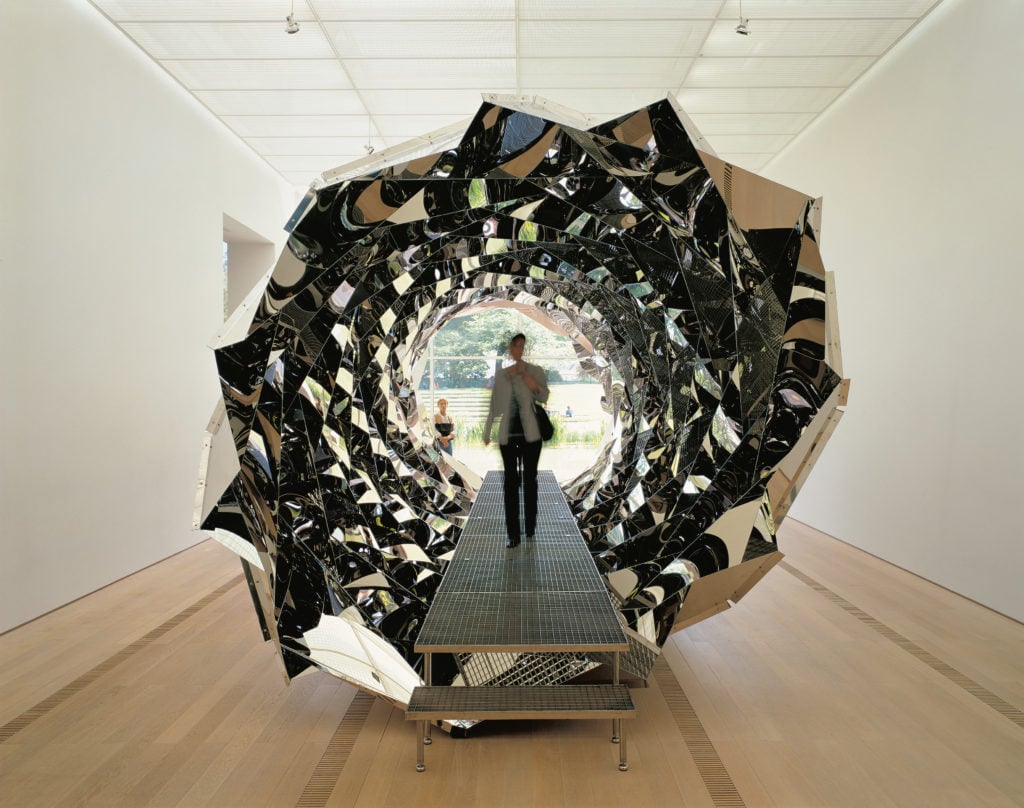 Olafur Eliasson, Your spiral view (2002). ©Olafur Eliason. Photo by Jens Ziehe. Boros Collection, Berlin, Germany.