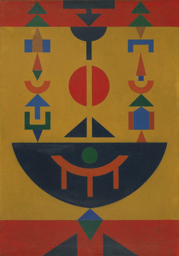 Rubem Valentim, <i>Composição 12 [Composition 12],</i> (1962). Courtesy of the Museu de Arte de São Paulo.