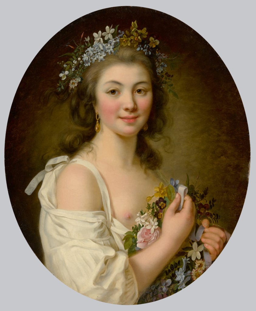 Marie-Victoire Lemoine, <em>Portrait of Madame de Genlis</em>. Estimate $60,000–80,000. Courtesy of Sotheby's New York. 