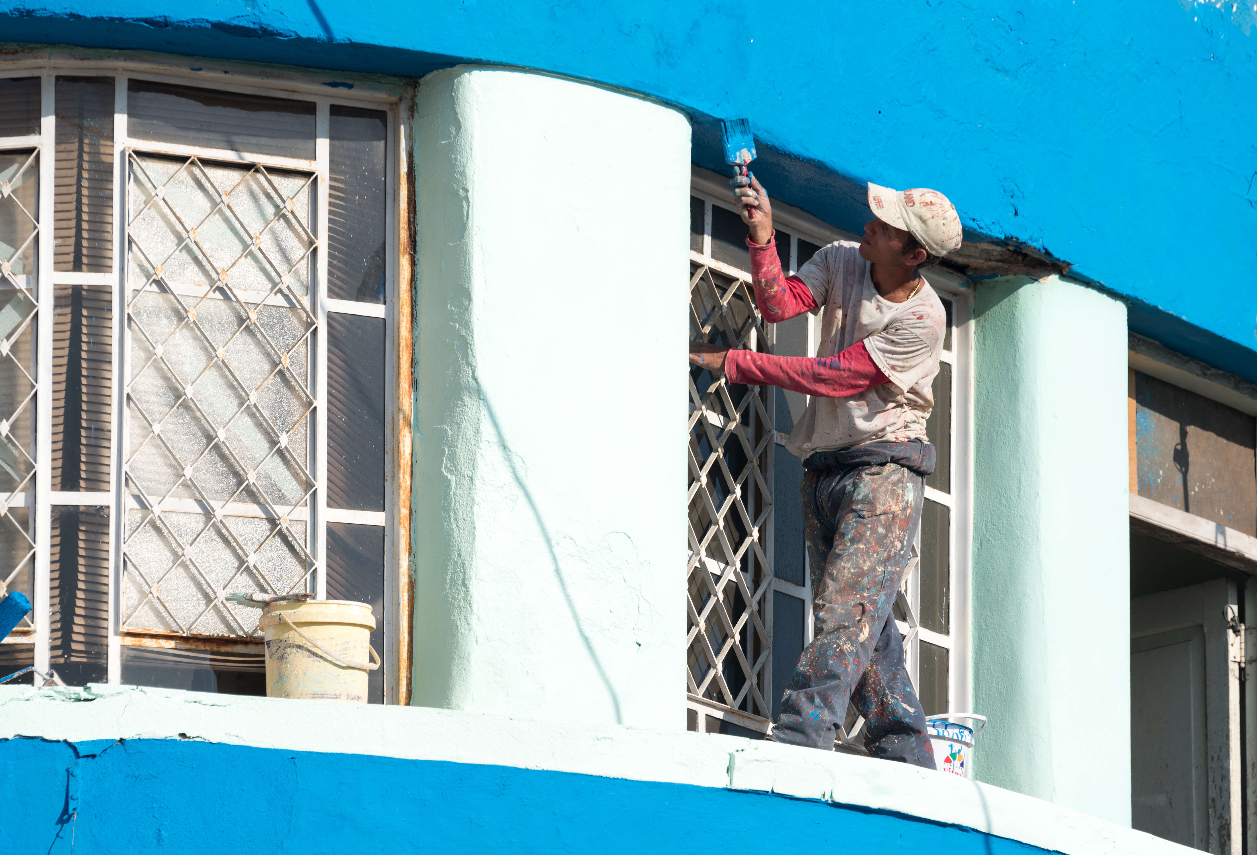 A house painter. Photo by Roberto Machado Noa/LightRocket via Getty Images.