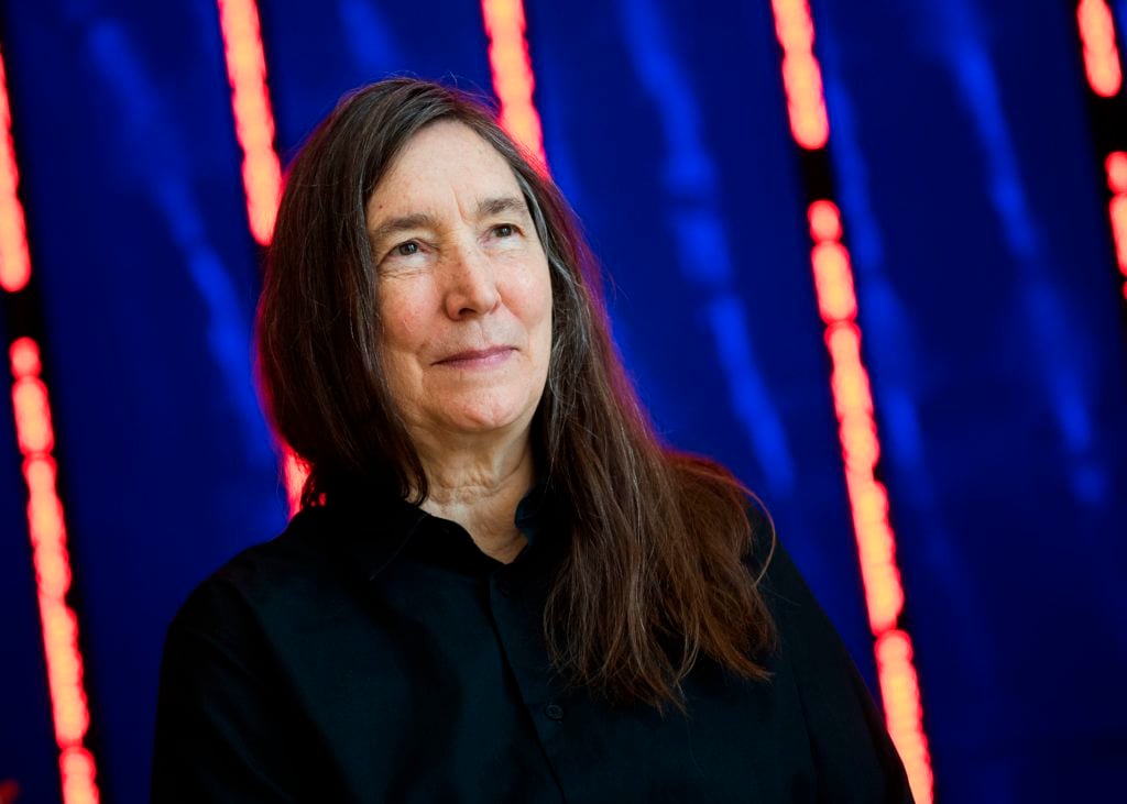 Jenny Holzer at the Guggenheim Museum. Photo: Ander Gillenea/AFP/Getty Images.