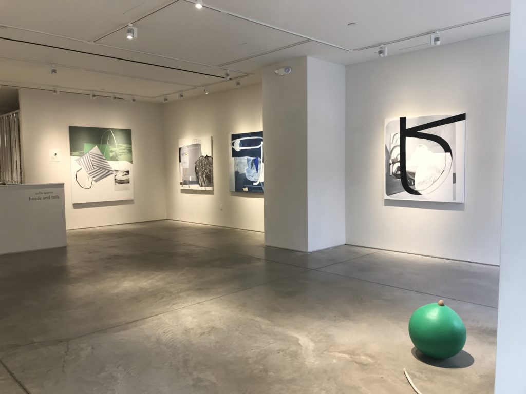 Installation view of “Sofia Quirno: Heads and Tails,” 2019. Courtesy of Praxis.