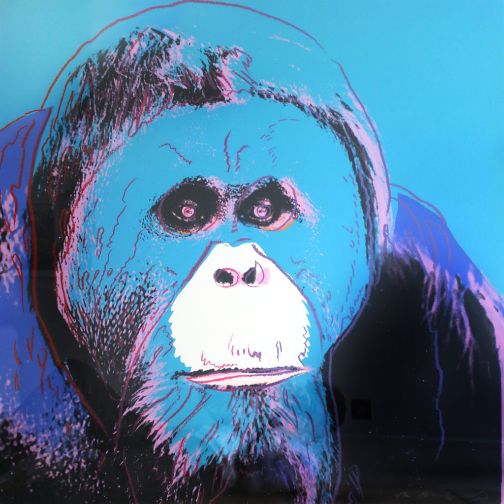 Andy Warhol, Orangutan (from Endangered Species) (1983). Photo: Courtesy artnet Auctions.