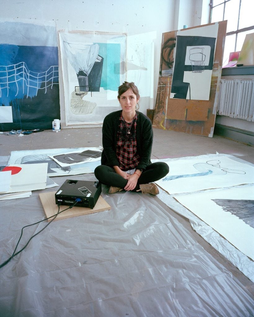 Sophia Quirno in her studio. Courtesy of Praxis. Photo: Monica Frisell.