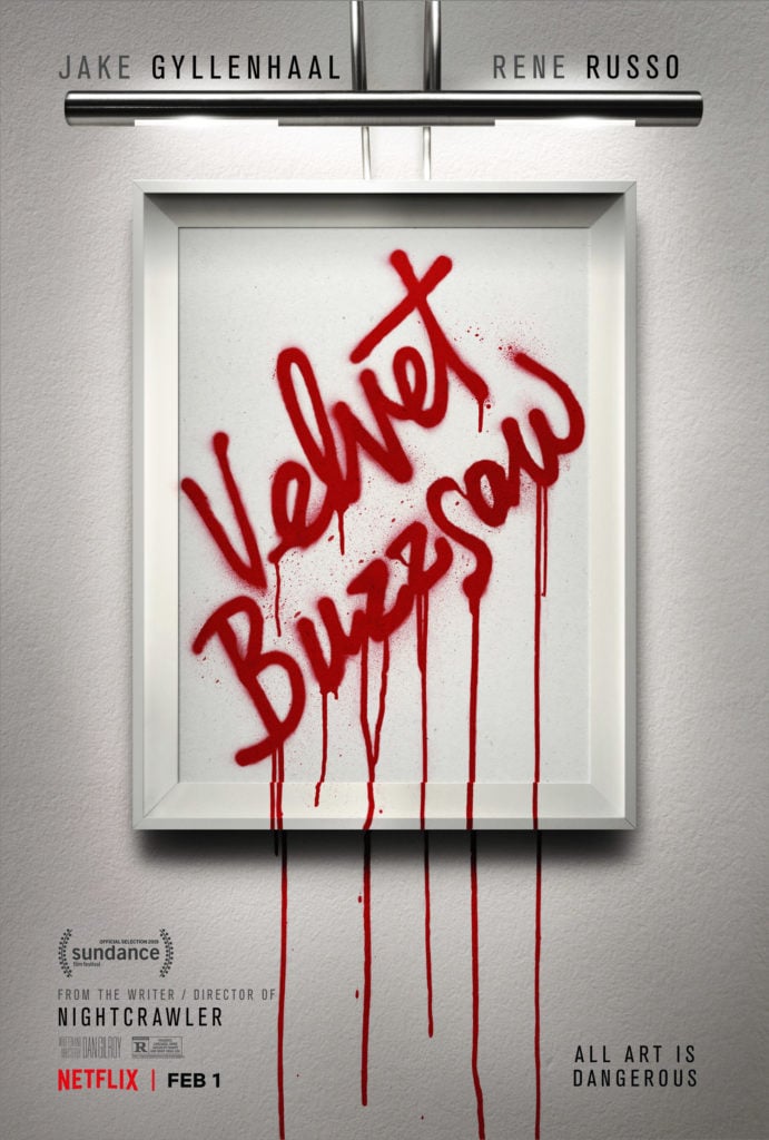 Poster for Velvet Buzzsaw. Image courtesy Netflix.