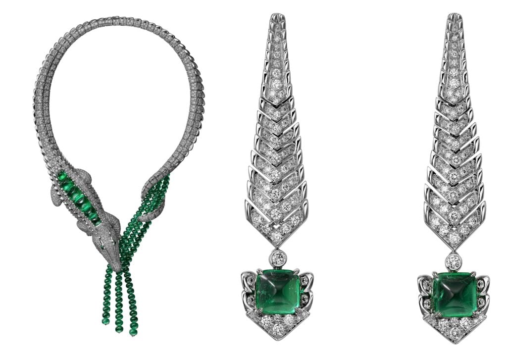cartier emerald snake necklace