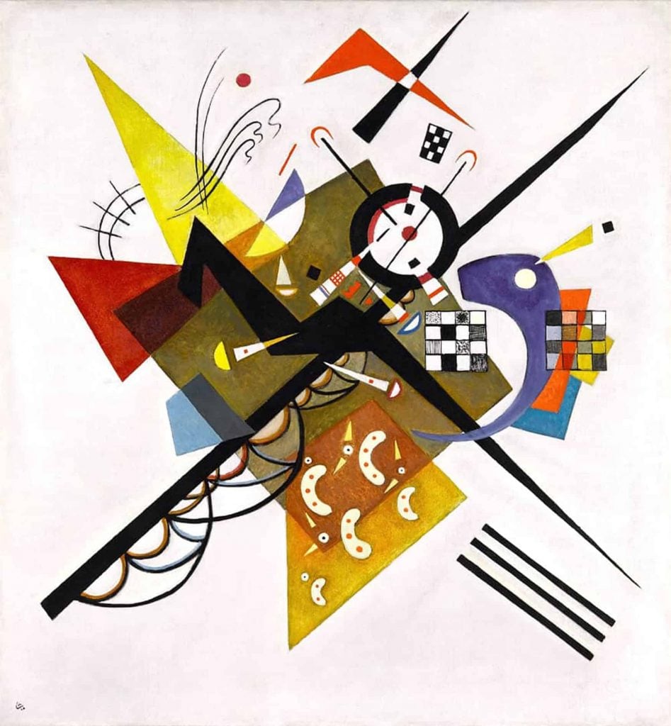 Wassily Kandinsky, <em>On White II</em> (1923). Collection of the  Centre Georges Pompidou, Paris.