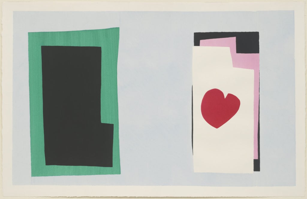 Henri Matisse, <em>The Heart (Le Coeur) from Jazz</em> (1947). Courtesy of the Museum of Modern Art, New York; ©2019 Succession H. Matisse.