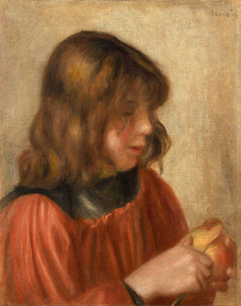 Pierre-Auguste Renoir, <em>Tête de jeune fille</em> (1895). Photo courtesy of HG Contemporary. 