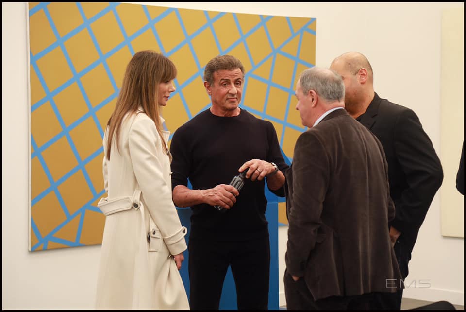 Sylvester Stallone at Frieze LA. Photo by Eric Minh Swenson.