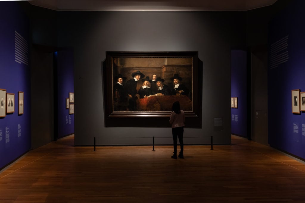 Installation of "All the Rembrandts" courtesy the Rijksmuseum.