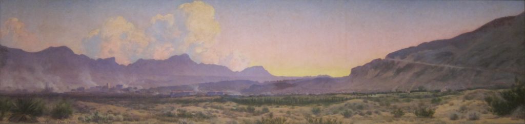 Audley Dean Nichol, <em>View of El Paso at Sunset </em> (1925). Courtesy of the El Paso Independent School District. 