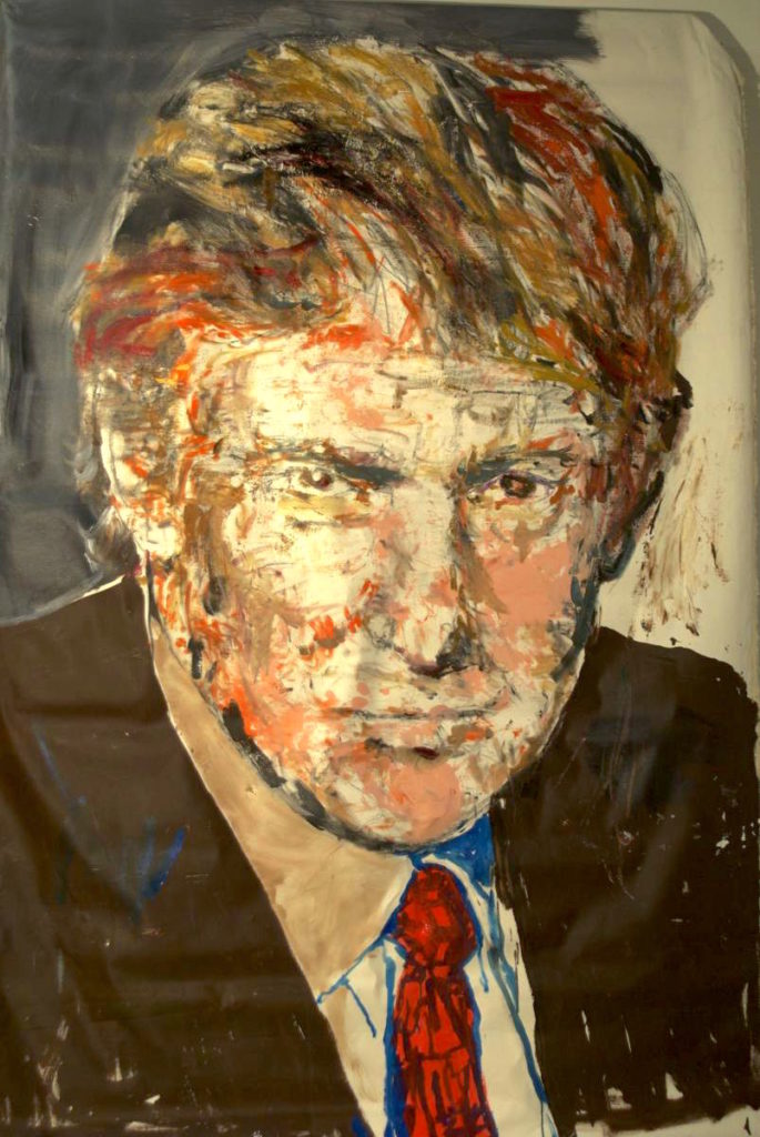 William Quigley's painting of Donald Trump. Image courtesy of William Quigley.