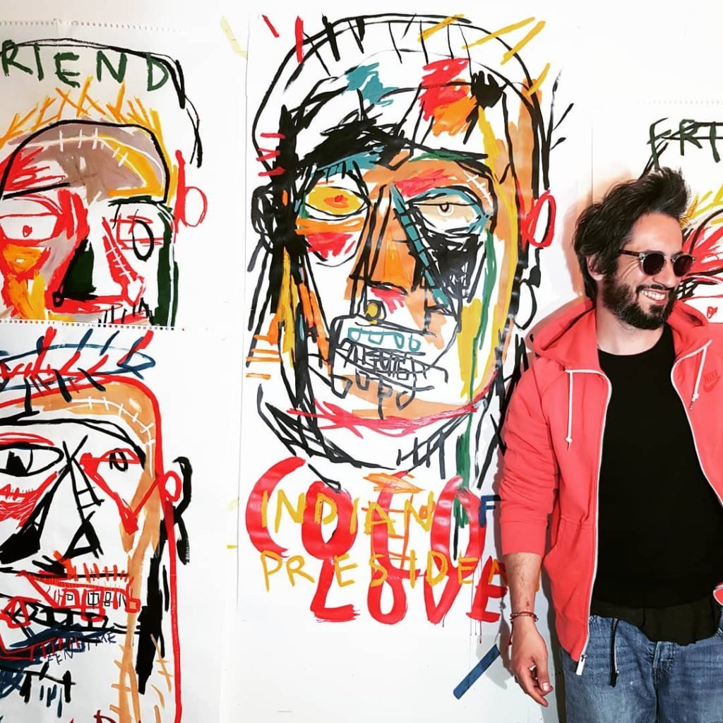 Guillaume Verda has been accused of ripping off Jean-Michel Basquiat. Photo courtesy of Guillaume Verda.