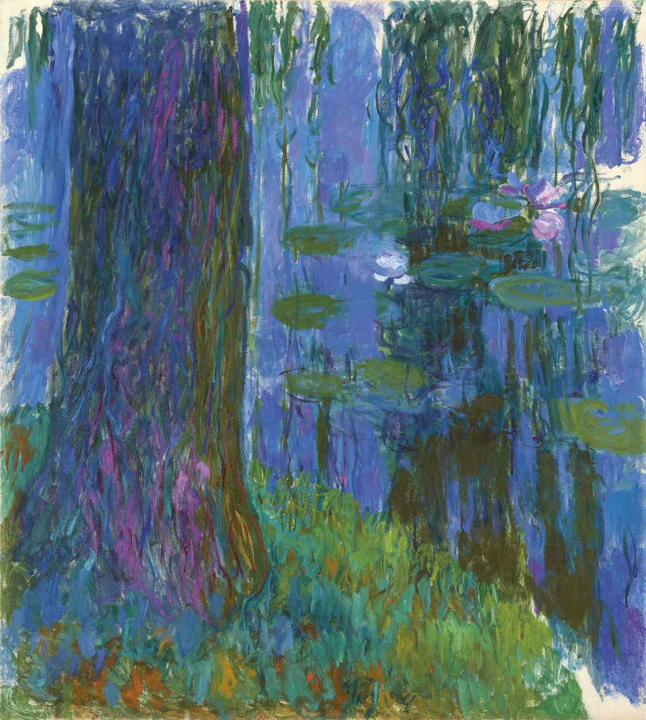 Claude Monet's Saule pleureur et bassin aux nympheas, 1916-1919, failed to sell. Image courtesy of Christie's.