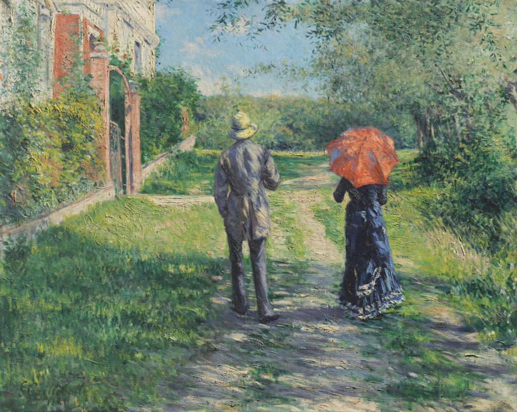 Gustave Caillebotte's Chemin montant, 1881, sold for a world-record $22,079,469. Image courtesy of Christie's.