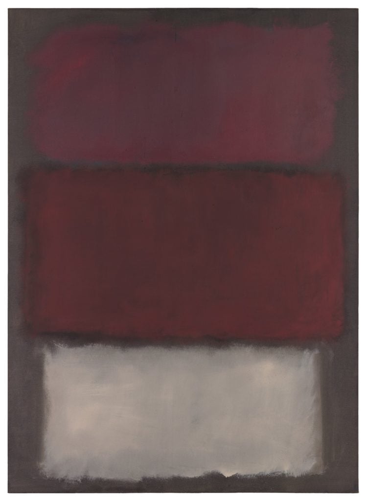 Mark Rothko, Untitled (1960). Image courtesy of Sotheby's.