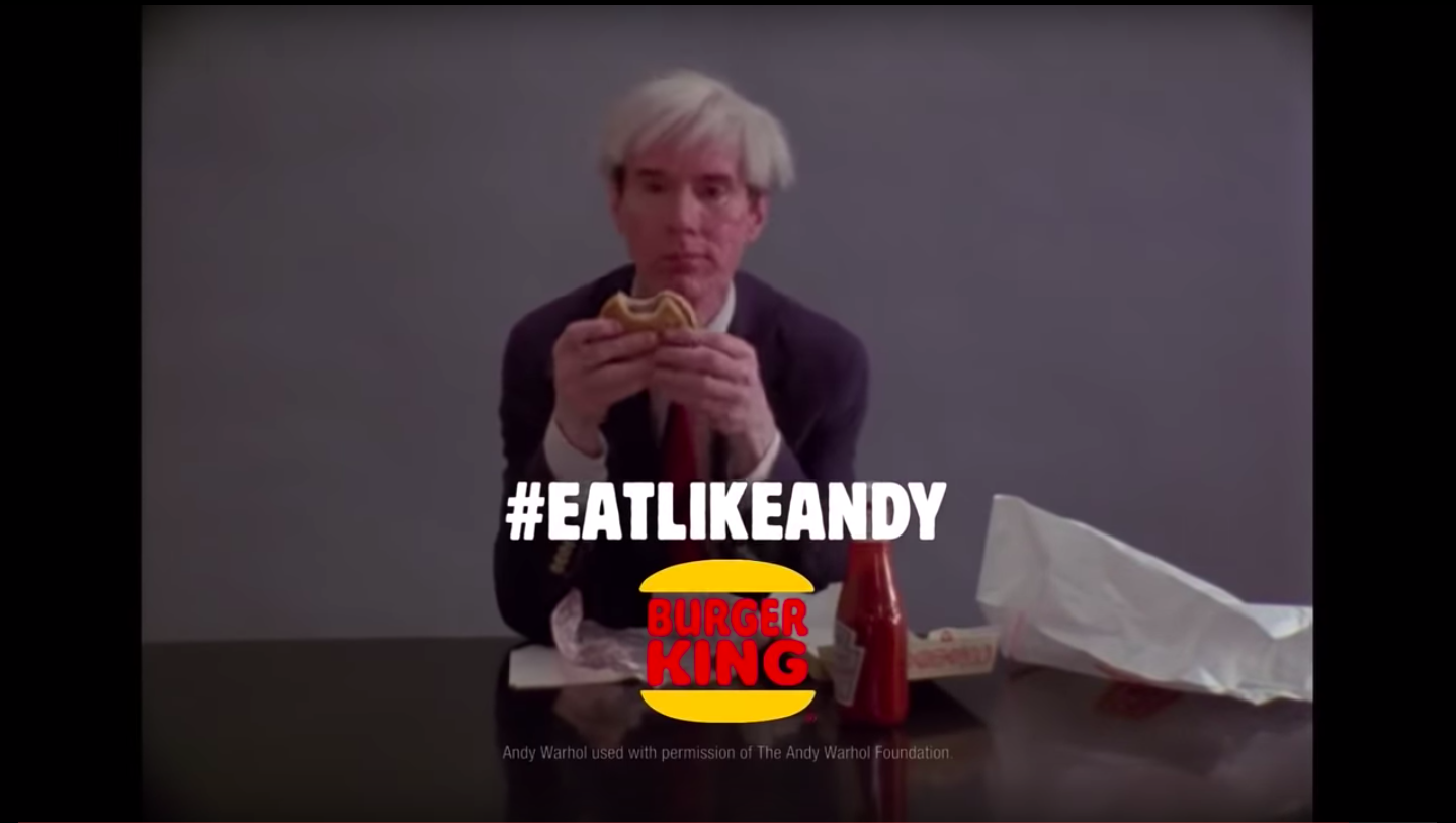 Yes That Was Really Andy Warhol In Burger King S Super Bowl