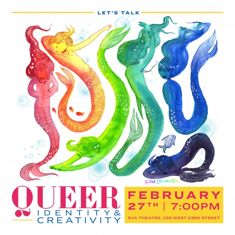 "Let's Talk: Queer Identity and Creativity." Image by Alexa Cassaro.
