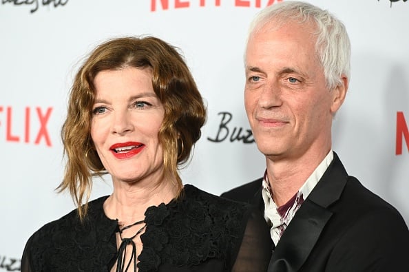'Velvet Buzzsaw' filmmaker Dan Gilroy with his wife and co-star Rene Russo at the film's Los Angeles premier. (Photo by Robyn Beck/AFP/Getty Images.)