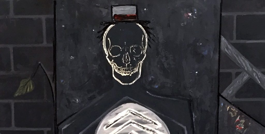Detail of Jasper Johns, Untitled (2018). Image courtesy Ben Davis.