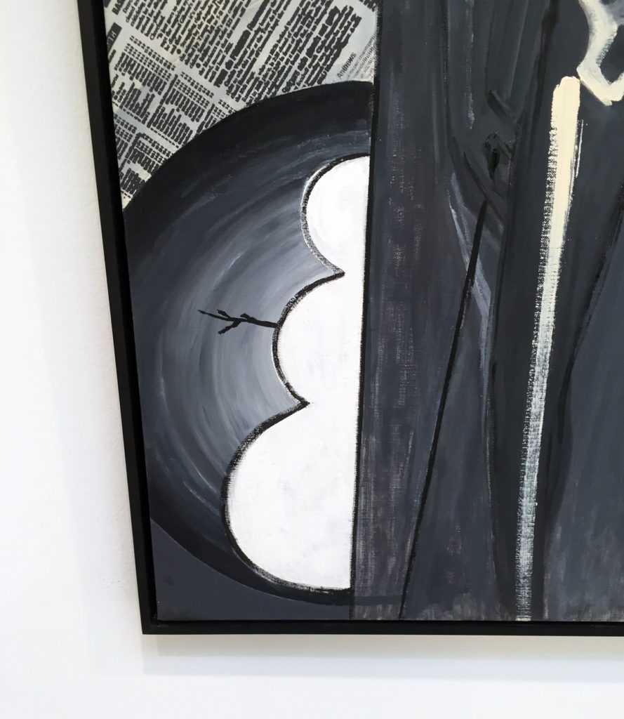 Detail of Jasper Johns, <em>Untitled</em> (2018). Image courtesy Ben Davis.